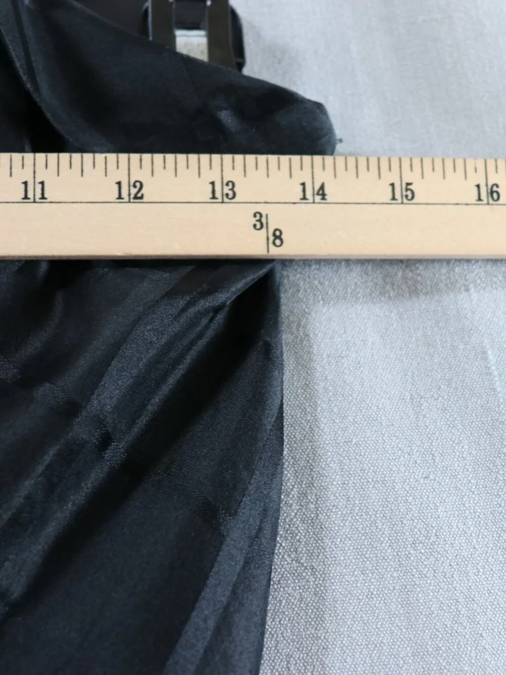 VTG Express Silk Cocktail Dress 7/8* 5/6 50s Style Strapless Black Goth Fairy - Picture 11 of 14